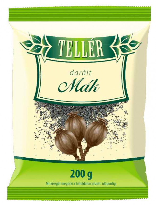 Darált mák "ARANY TELLÉR" 200g, gemahlener Mohn aus Ungarn