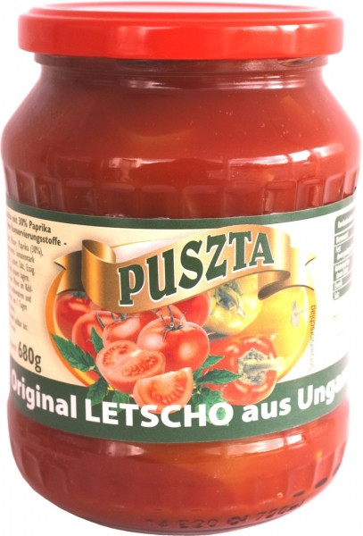 Letscho Glas 720 ml Original ungarischer PUSZTA Letscho