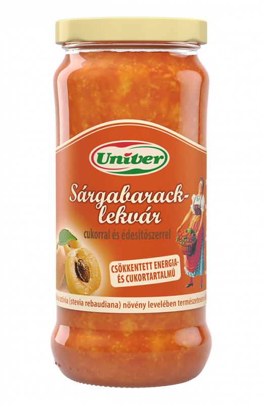 UNIVER Sárgabaracklekvár 280g - Aprikosenmarmelade Light