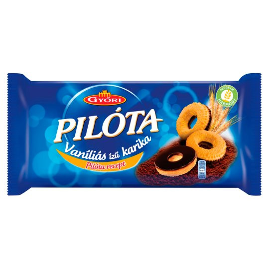 Győri Pilóta Vaníliás ízü karika 300g