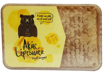 Akazienwabe in Platikbox 420g, Akác lépesméz dobozos, Natur Pur