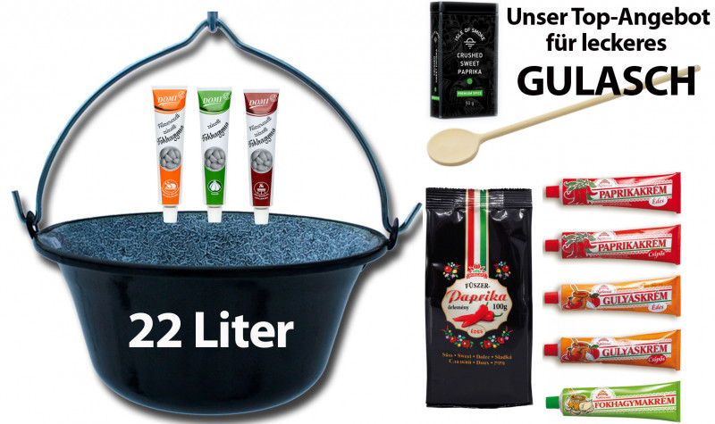 Gulaschkessel 22l TOP DEAL,alles für ein leckeres Gulasch