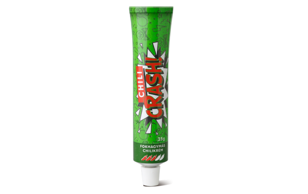 Extra scharfe Knoblauch-Chili-creme "Crash" 35g Tube