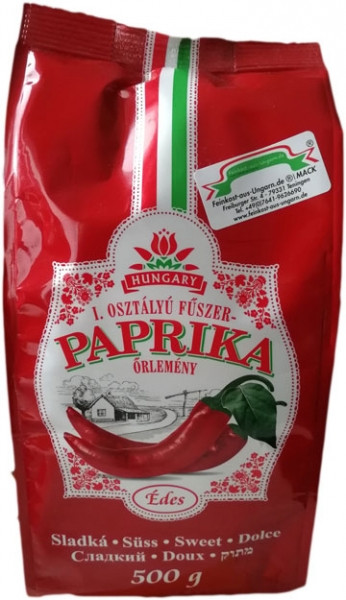 Gemahlener Gewürzpaprika aus Kalocsa im Papierbeutel "MILD" 500g